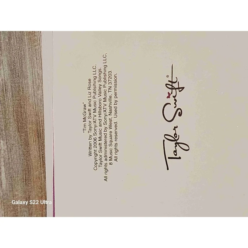 American Greetings Taylor Swift Tim McGraw Rare #24 Love Greeting Card New